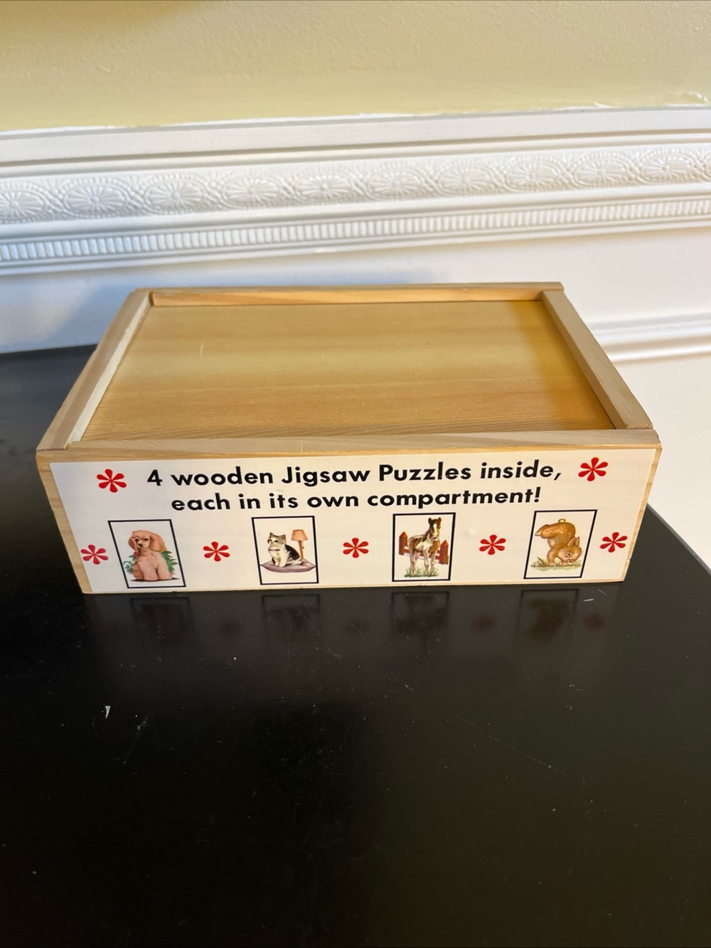 Vintage 90s Melissa & Doug jigsaw puzzles box of (4)- cat,dog,horse and bunny